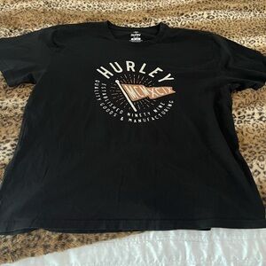 Men’s Hurley Black Graphic Logo Tee